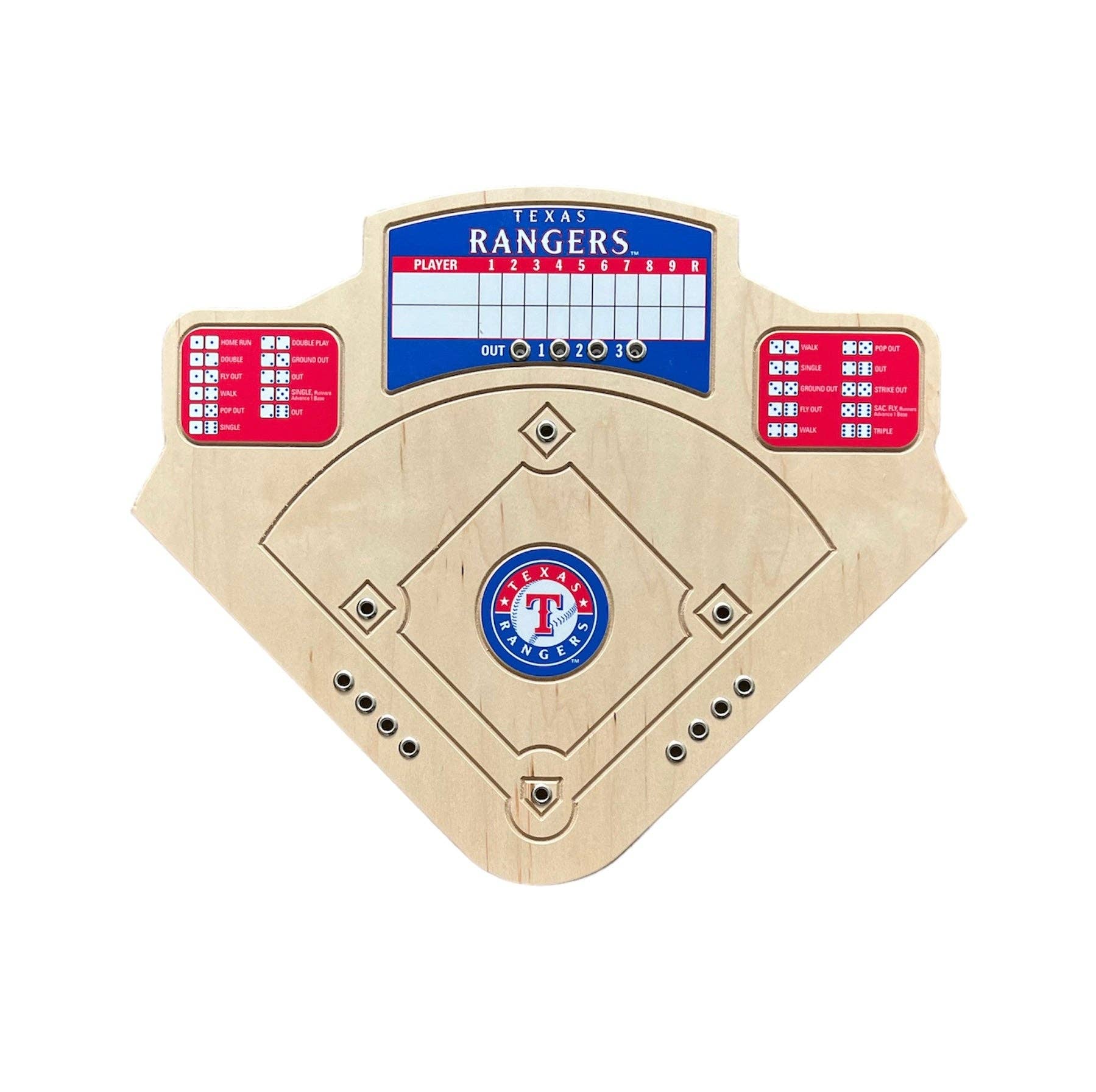 Across the Board - Venta al por mayor Juegos de mesa - Juego de béisbol MLB Texas Rangers