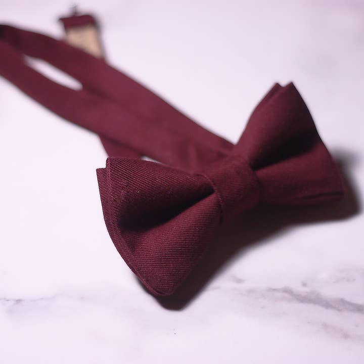 Pajarita de boda rojo burdeos para venta al por mayor de Le Noeud