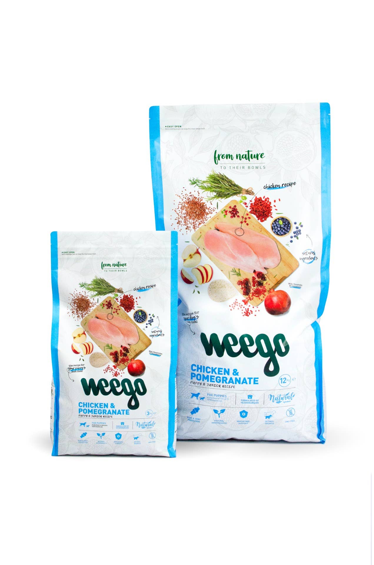 Weego – wholesale Husdjursfoder – Hund – Weego hundfoder med kyckling och granatäpple1