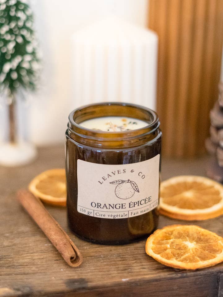 Spicy Orange Apothecary Candle Christmas Collection for wholesale by Leaves & Co