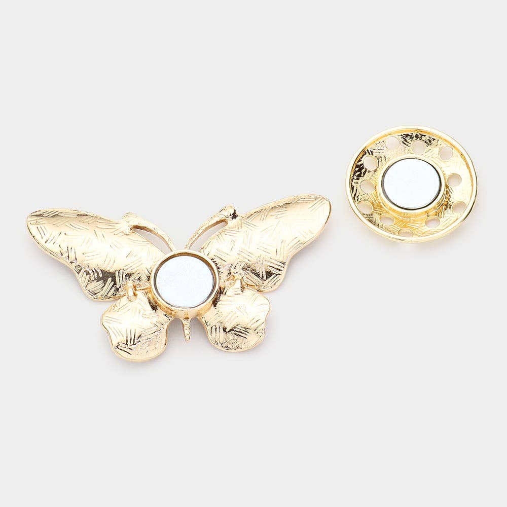 Sensibling Corp. - Wholesale Brooch - Colored Metal Butterfly Magnetic Brooch3