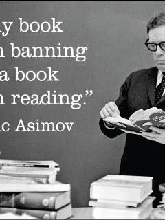 MAGNET-"Any book worth banning, is a book worth.. for wholesale by Ephemera