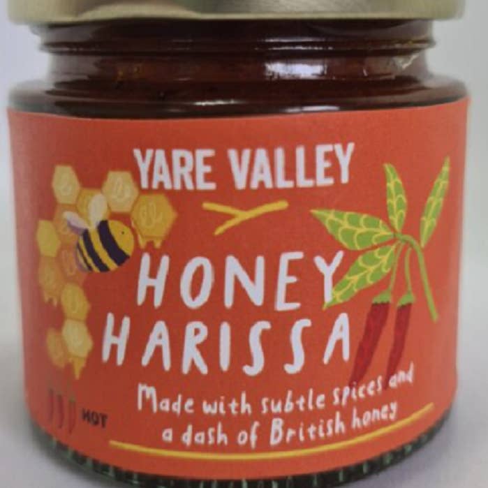 100 g de Harissa au miel (à base de miel britannique) pour la vente par YARE VALLEY OILS