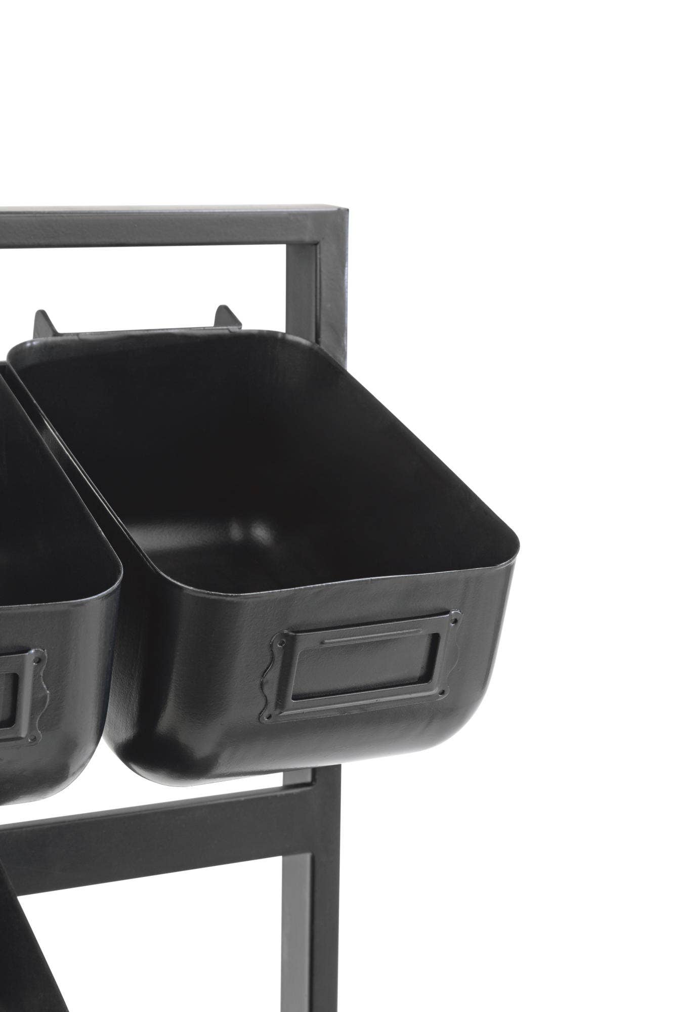 Black 6 Metal Bin Tabletop Display for wholesale on Faire5