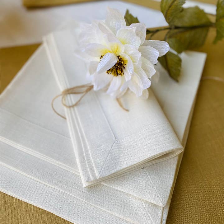 KEY LOOK1916 MILANO - Wholesale Dinner & Cloth Napkin - Linen napkins with frame