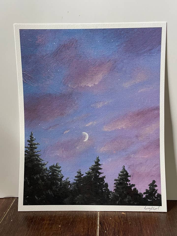 Pousse-lune pour la vente par Emily Paints