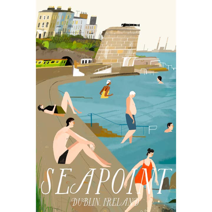 Conor Langton Art - Wholesale Art Print - Seapoint, Dublin, Ireland, Art Print
