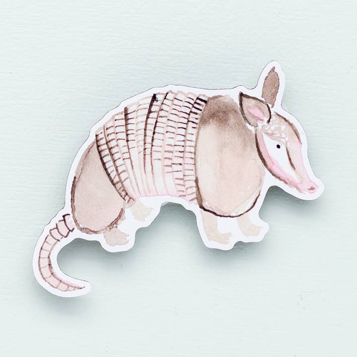 Armadillo Sticker for wholesale by kathyphantastic