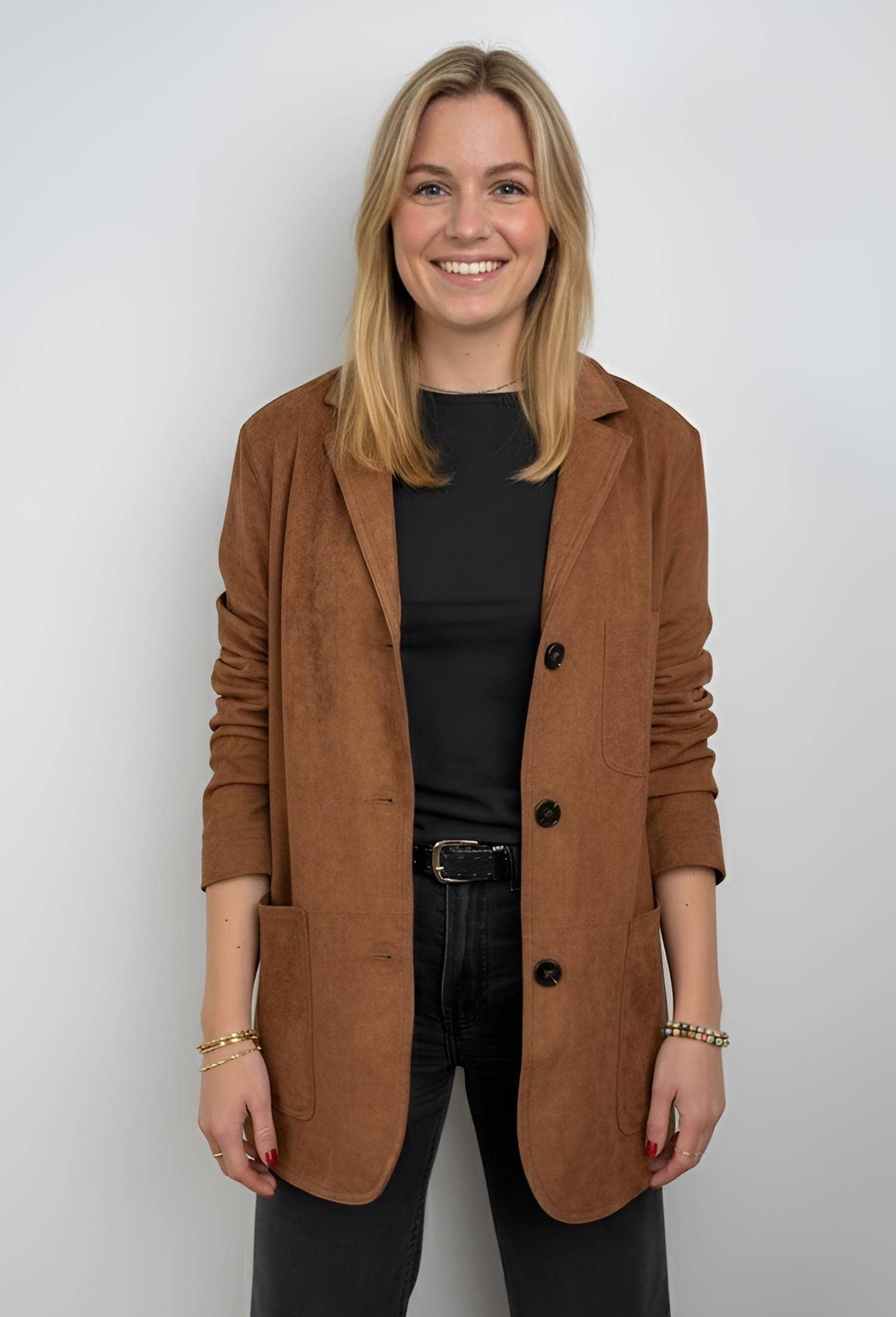 KZELL PARIS - Wholesale Jacket - Women's - SUEDE-LOOK JACKET