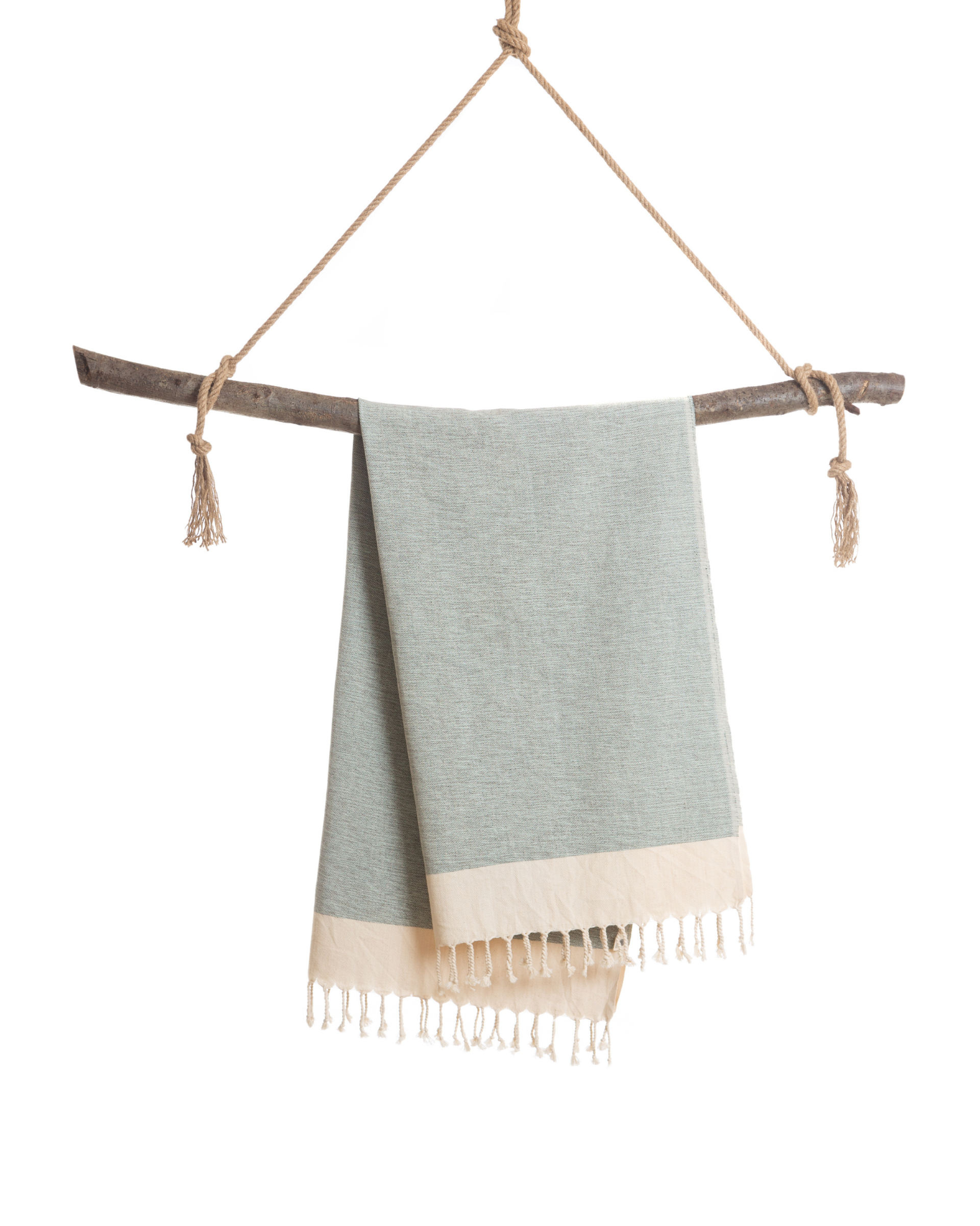 Samimi - Venta al por mayor Toallas de playa - Toalla de Hammam de Algodón MANOLIA, Manta Acogedora - Gris (180x100 cm)2