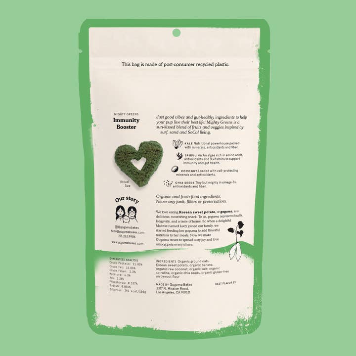 Gogoma - Wholesale Pet Treats - Dog - Spirulina + Coconut Whole Food Dog Treat for Immunity