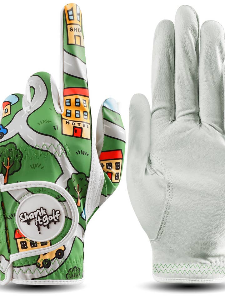 Car Map Mens Golf Glove for wholesale by Shank It Golf