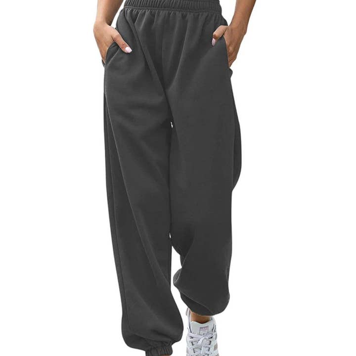 Lily Clothing - Wholesale Pants - Women's - FASHION HIGH-WAISTED CASUAL SPORTS SWEATPANTS3