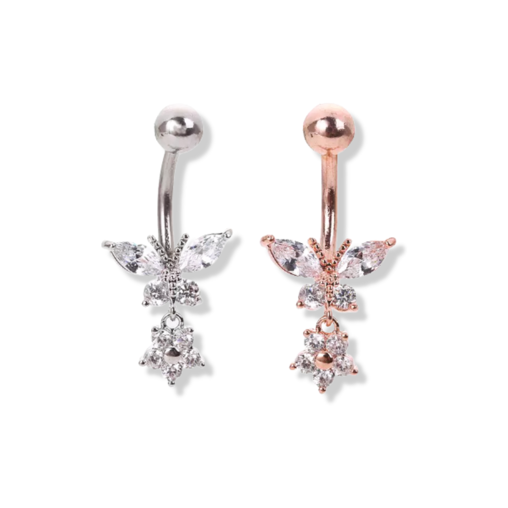 Milli London - Wholesale Belly Ring - Butterfly Belly Bar1