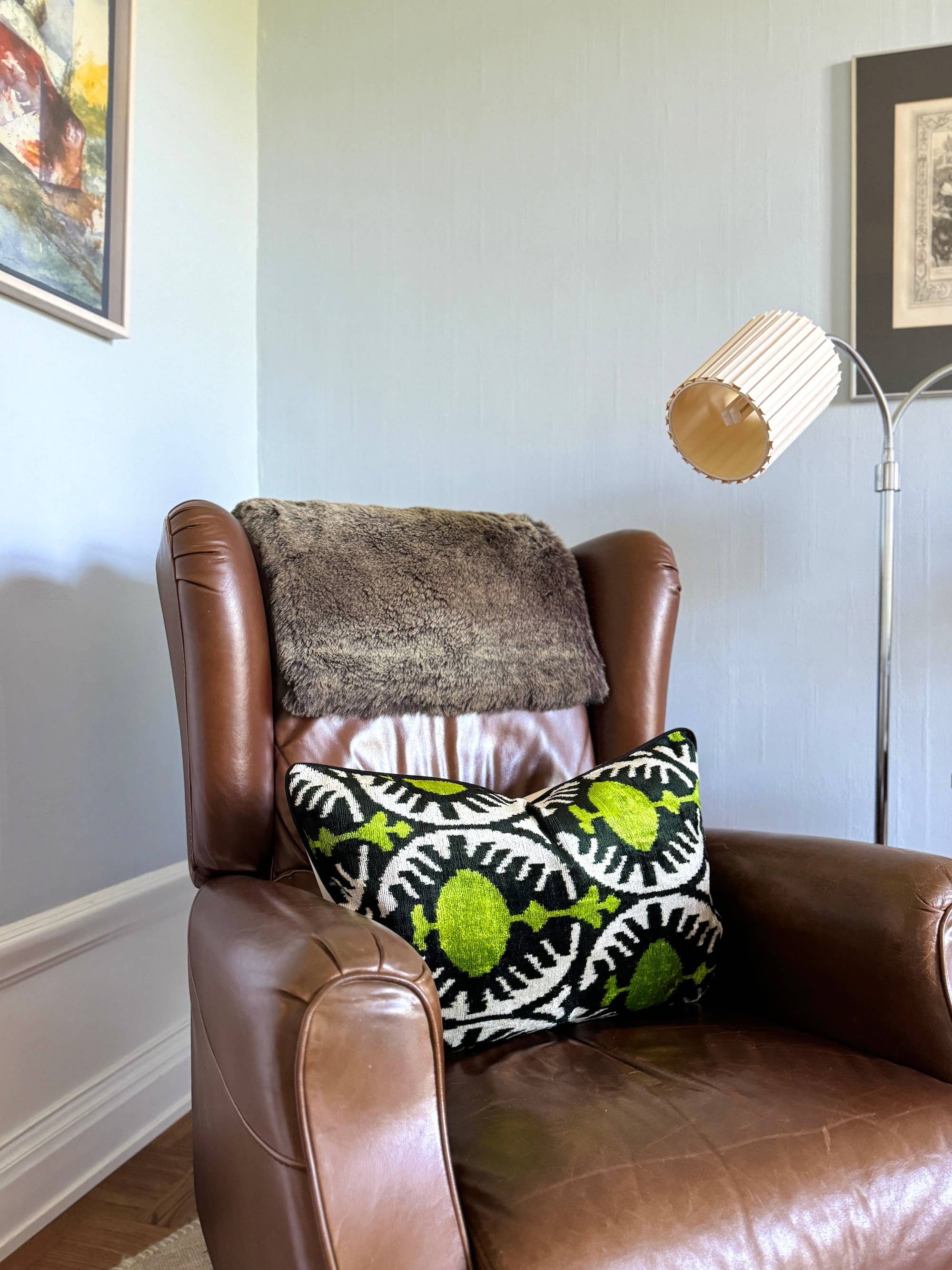 Mila∞Miro by Emelie - Venta al por mayor Funda de cojín - Cojín Velvet Ikat Pistacho | Almohada Velvet Ikat Pistacho6