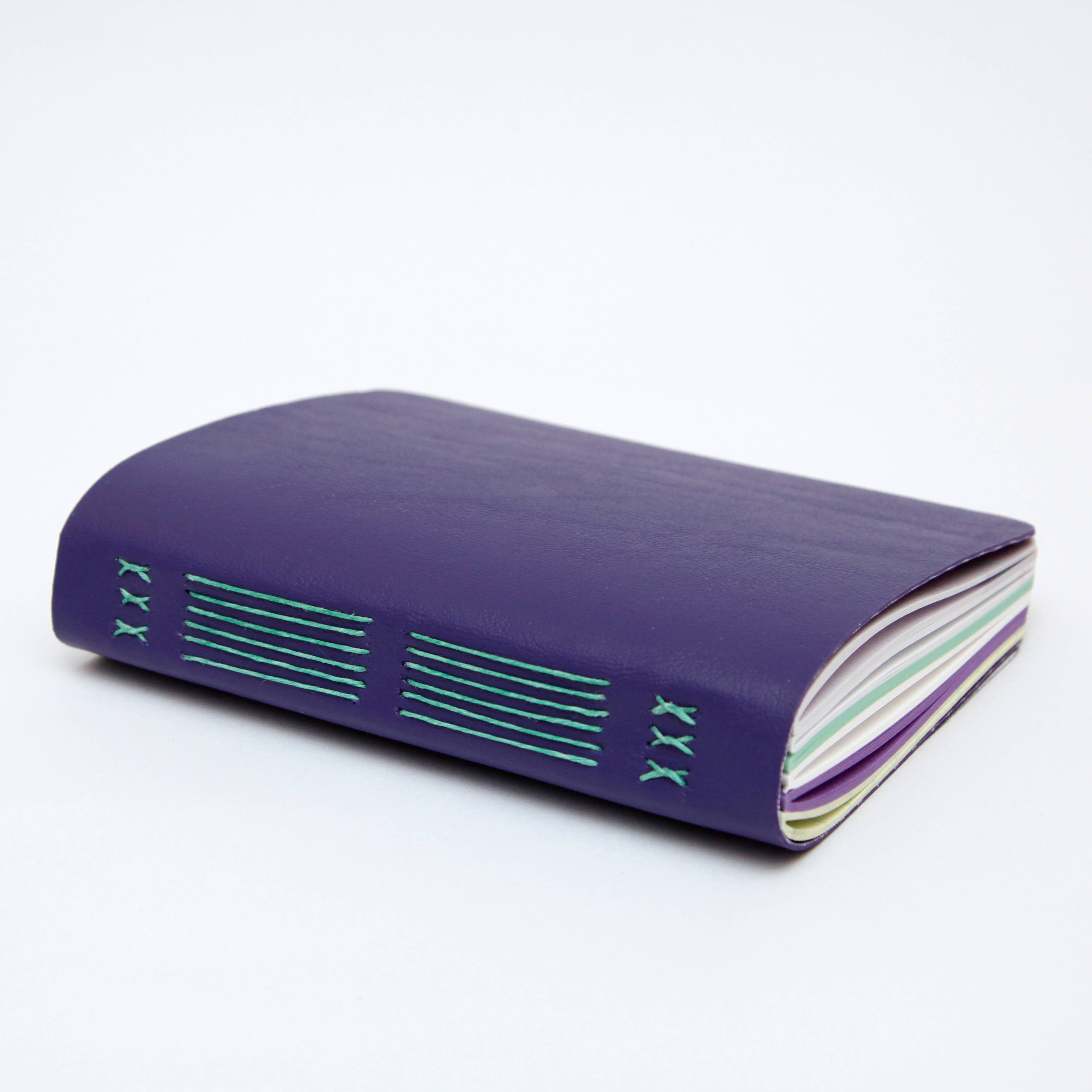 Original Brooks - Wholesale Notebook - Purple Handsewn Notebook with Assorted Paper2