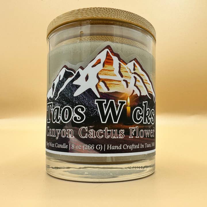 Taos Wicks LLC - Wholesale Jar/Filled Candle - Canyon Cactus Flower - 8oz1