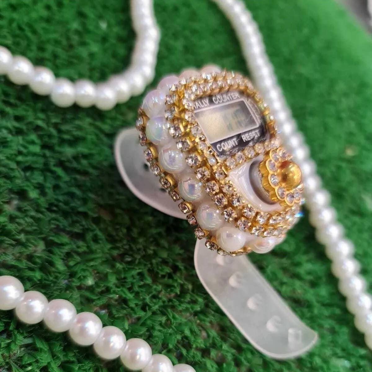 Hakan - Wholesale Jewellery set - Stone Pearl Rosary Digital Zikr Tasbih Islam Gift Set of 23