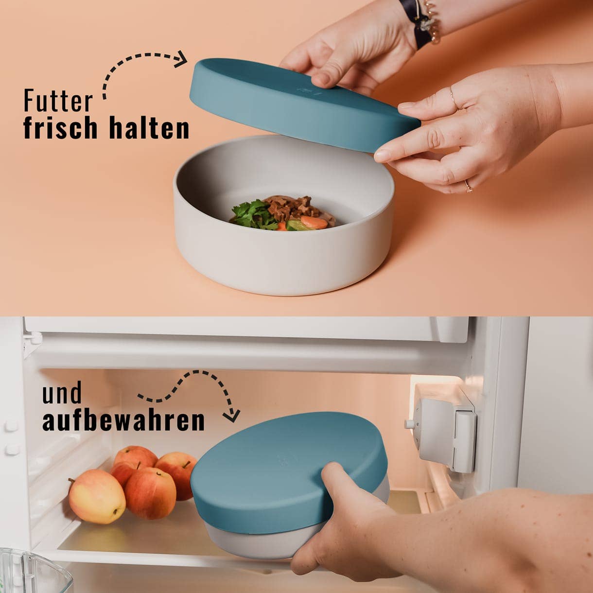 ne&no - Wholesale Pet Bowl - Cat/Dog - ne&no® Silicone Feeding Bowl with Lid for Dogs & Cats– MIX1