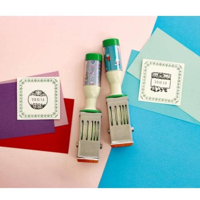 Yumi Kitagishi SANBY Date Stamp with Cat Illustration for wholesale by 「FUNJI」In Japan