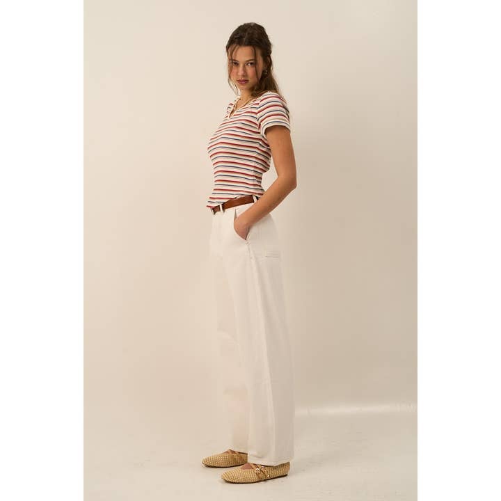 The GREii - Wholesale Knit Top - Women's - Vibrant Striped Knit Top4