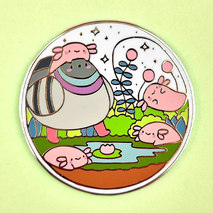 Lançamento do Pin Club! 2022/05 - Terrário de Axolotl Poe por atacado de Flea Circus