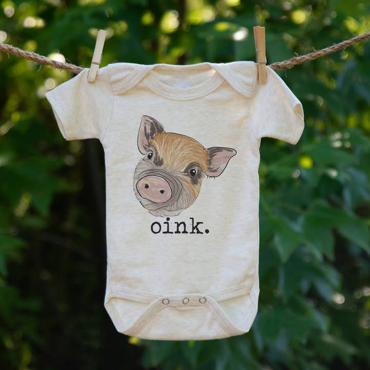 Barefoot Baby - Venta al por mayor Body sin pies - Bebés - Ropa «Oink» Pig Country para bebé recién nacida Western Girl2