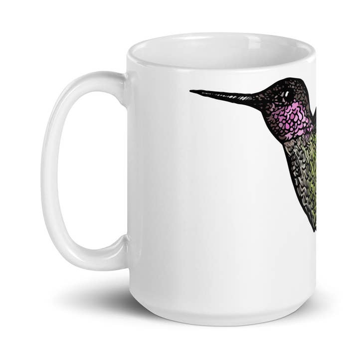 Hummingbird In Flight On A Coffee Mug for wholesale by Bellavance Ink