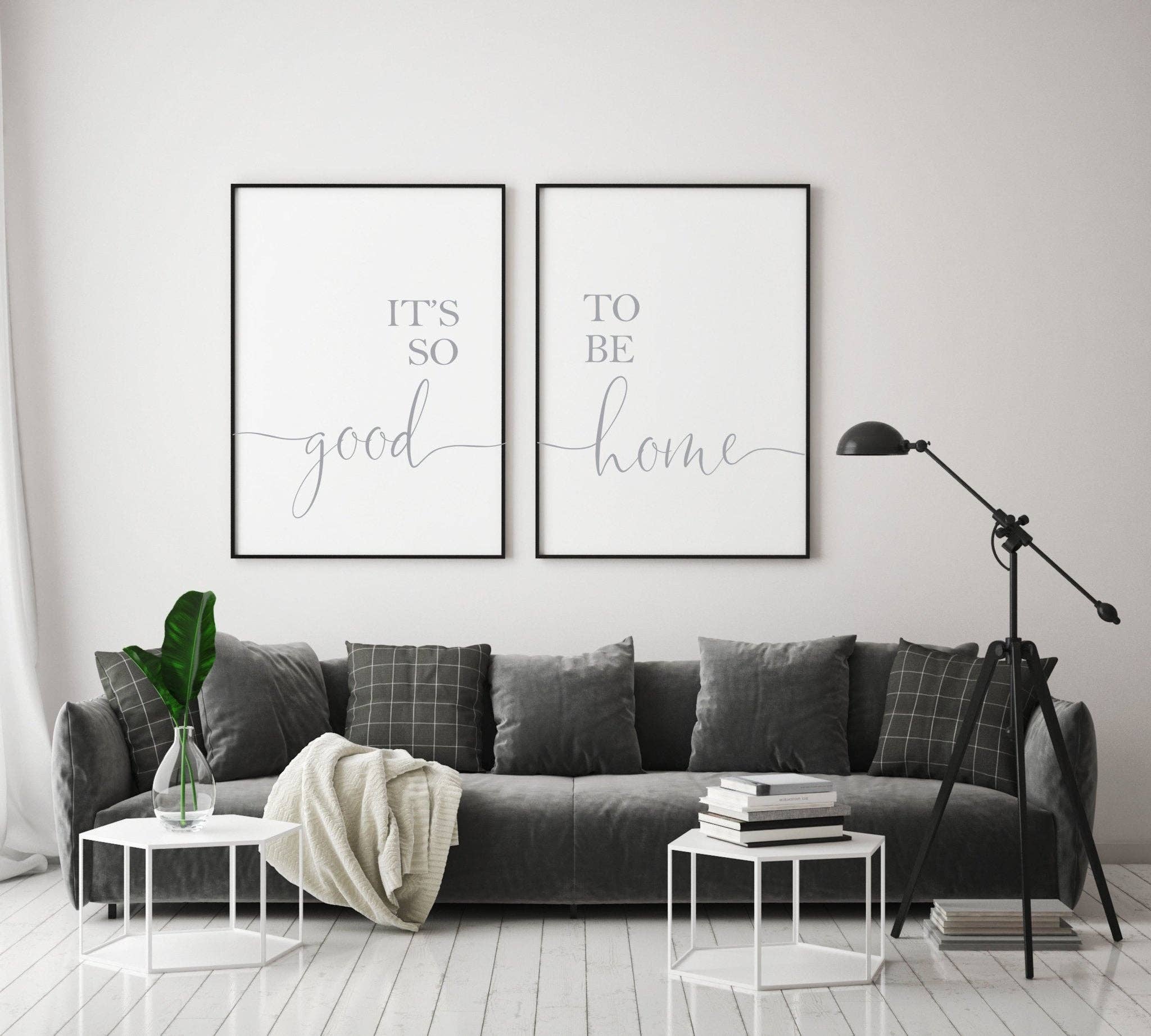 D'LUXE PRINTS - Wholesale Gallery Wall Set - It's So Good To Be Home Prints Set3