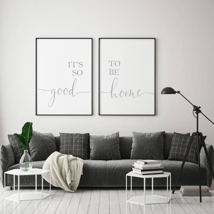 D'LUXE PRINTS - Wholesale Gallery Wall Set - It's So Good To Be Home Prints Set3