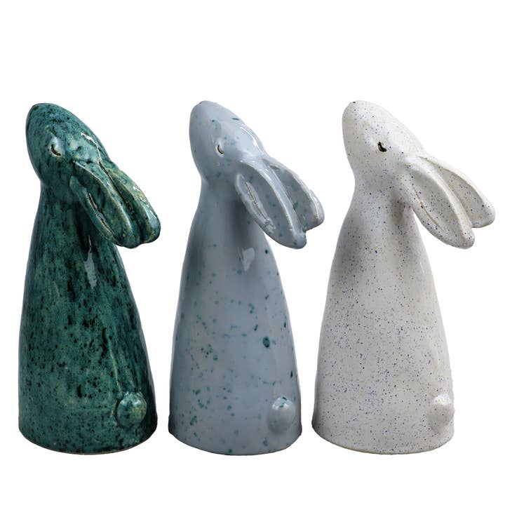 Rabbit Dreamy & Grand Ceramic Figurine | Various Colours for wholesale by Enigma Supplies