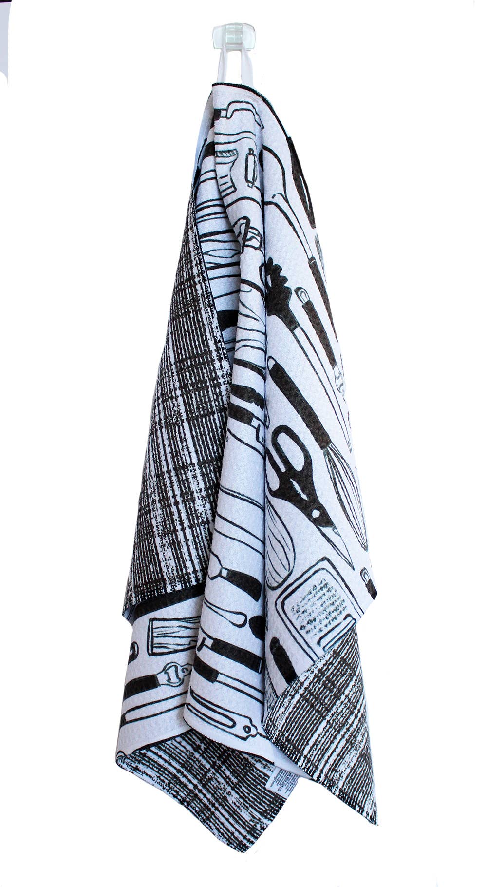 ellembee gift - Wholesale Tea Towel - Black and White Kitchen Utensils | two sided kitchen towels1