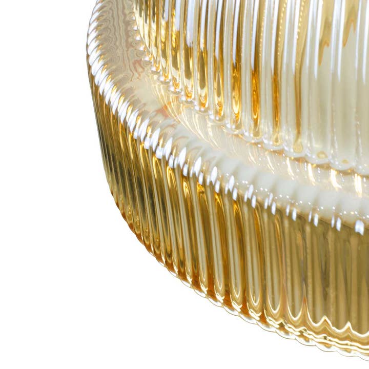 C-Création - Wholesale Kroonluchter/hangend licht - Gekleurd geribbeld glazen hanglamp Chani13