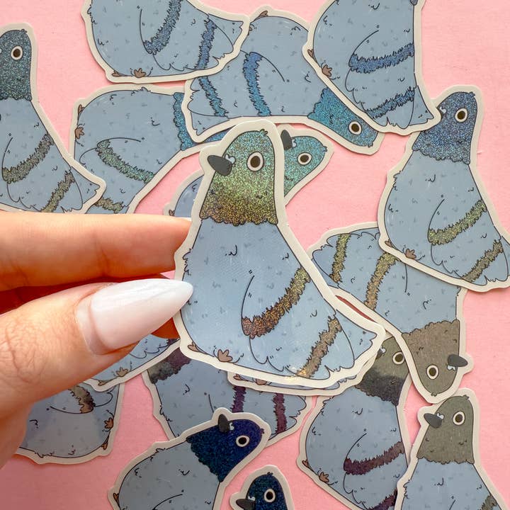 Jollie Ollie Designs - Wholesale Sticker - Pigeon Vinyl Sticker1