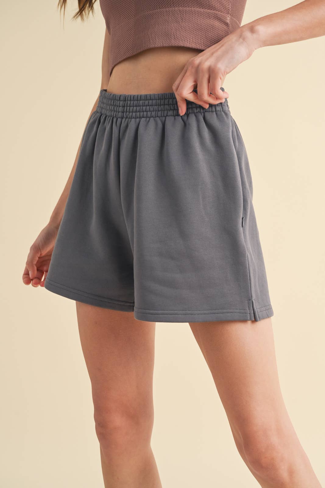 Wishlist Apparel – wholesale Shorts – Dam – BOYFRIEND BOMULLSSHORTS MED BLIXTLÅSFICKOR/WL23-81941