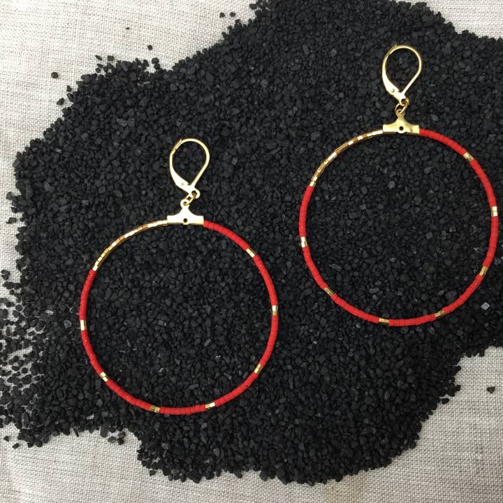 Ayana(Large)-Deep Red/Gold for wholesale by Soul Rebel