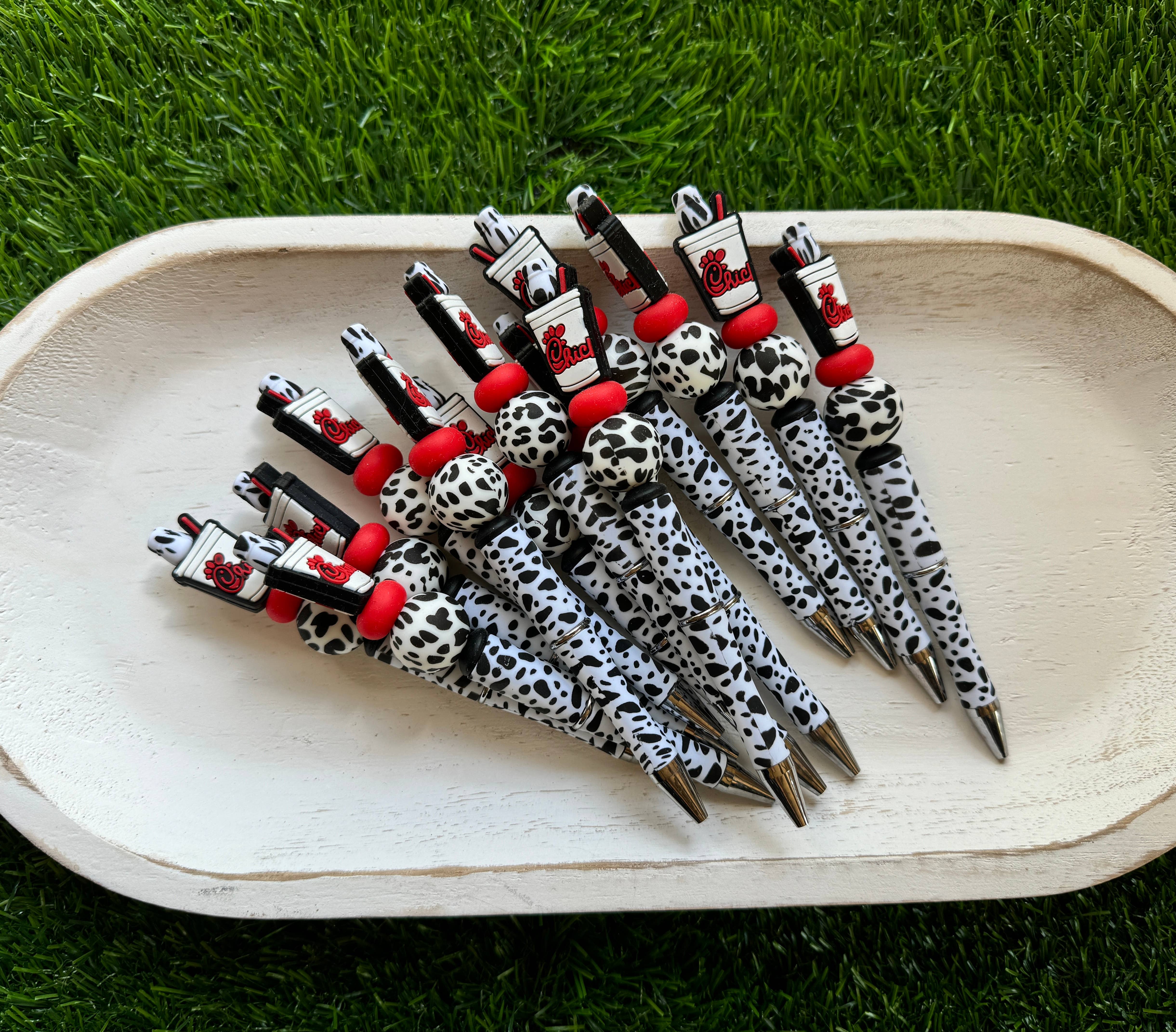 Spark Sunshine Designs – wholesale Pen – Americas Favorite Chicken Beaded Pen (READY TO SHIP)