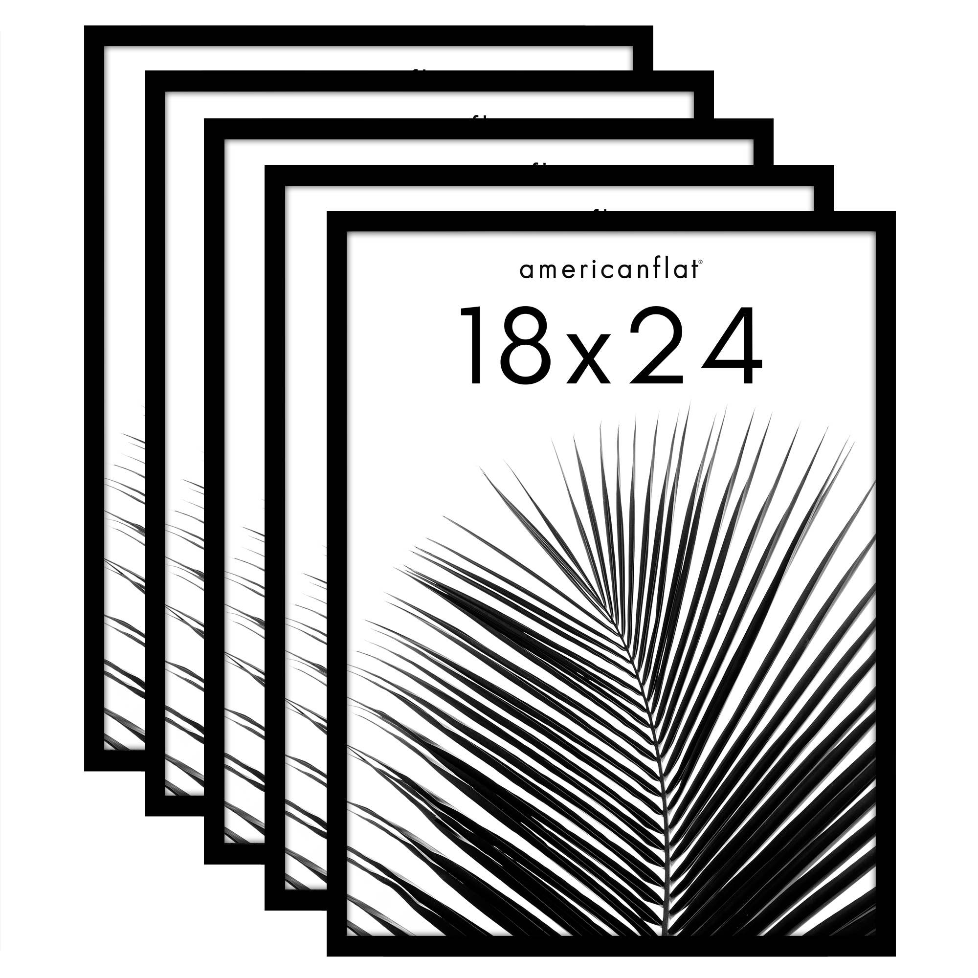 Americanflat - Wholesale Picture Frame - Americanflat 5 Pack Picture Frames Plexiglass Cover36