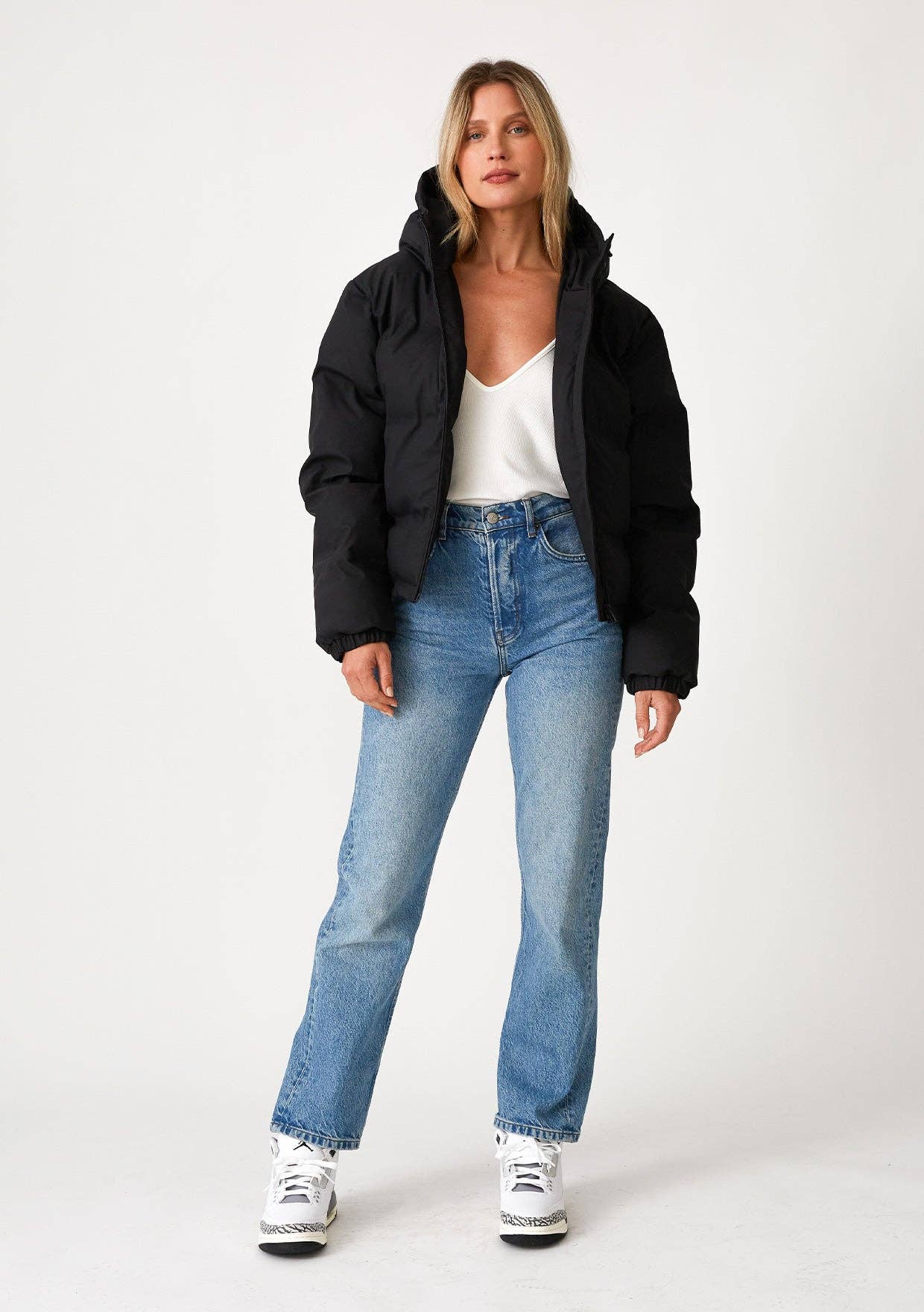 Lovestitch - Wholesale Puffer Jacket - Women's - Long Sleeve Zip-Up Hooded Puffer Jacket9