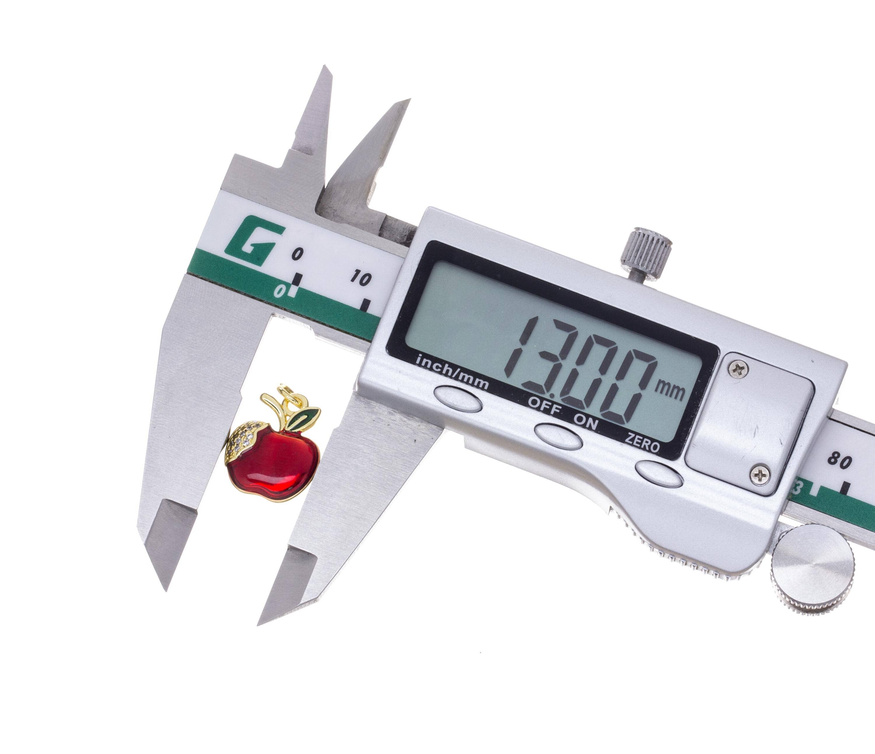 Jewel Pledge - Wholesale Individual Charm/Pendant - Gold or Silver Apple Charm Collection for Jewelry CZ,CPG24987