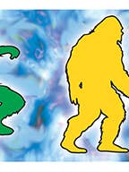 JA838 Dancing Sasquatch Sticker for wholesale by Yujean