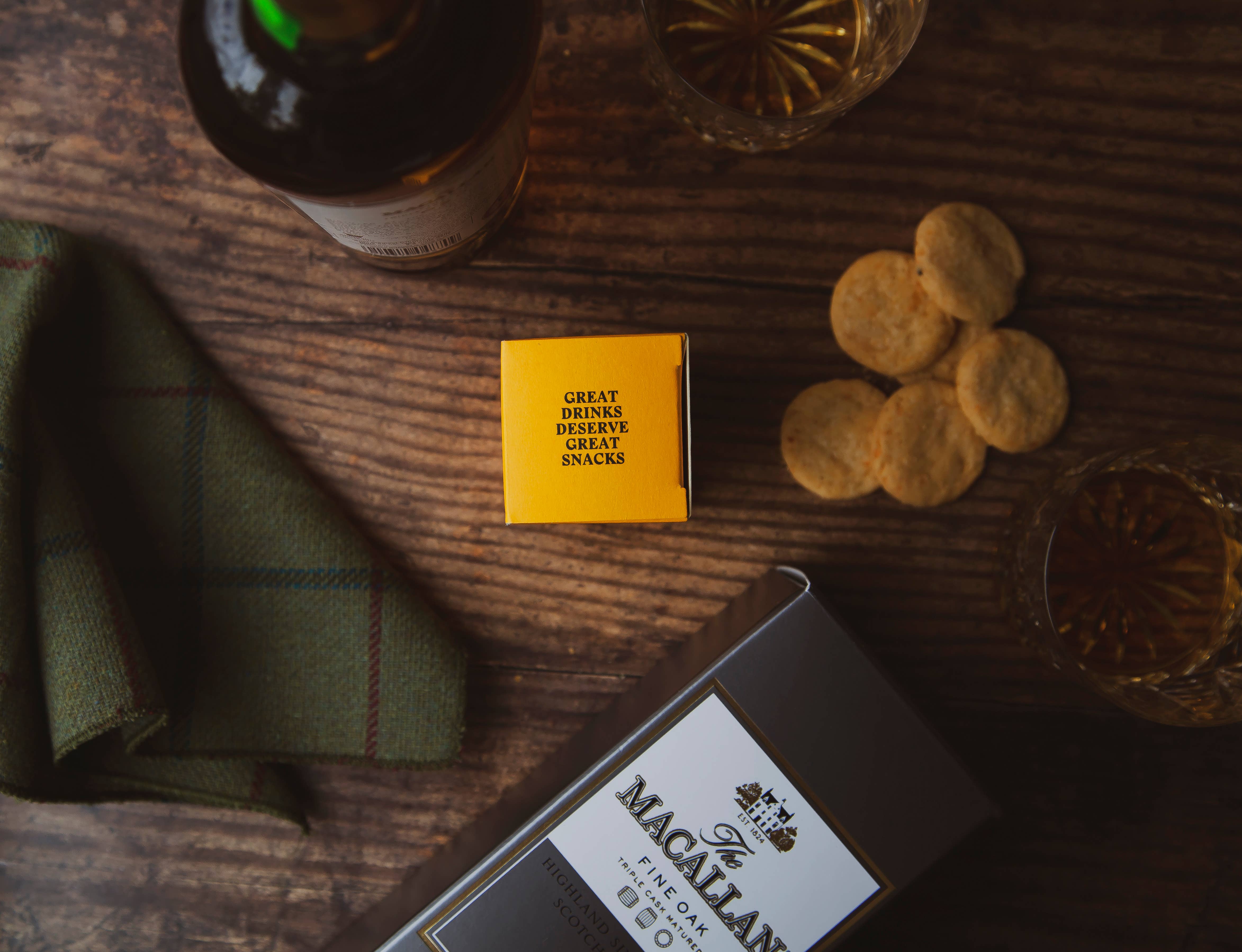 The Drinks Bakery – Engroshandel Kiks – Drikkevarer Kiks - Lancashire ost & forårsløg 110g8