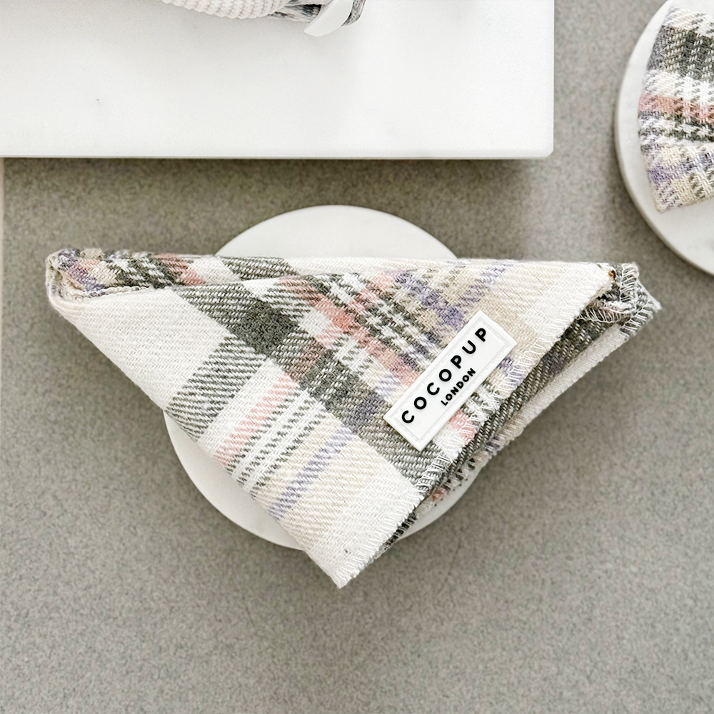 Cocopup London – wholesale Pet bandana – Dog – Spring Plaid Bandana1