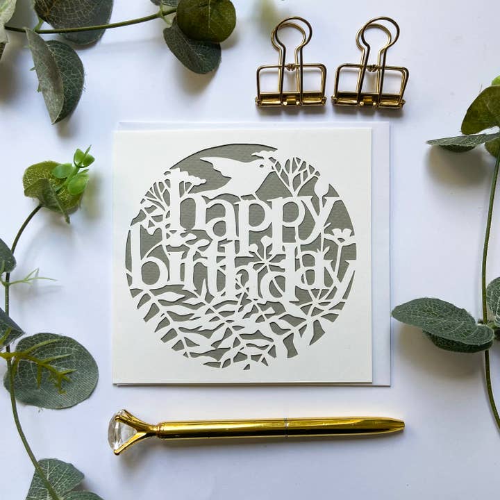 Happy birthday card, Nature lover birthday card for wholesale by Chow's Stories