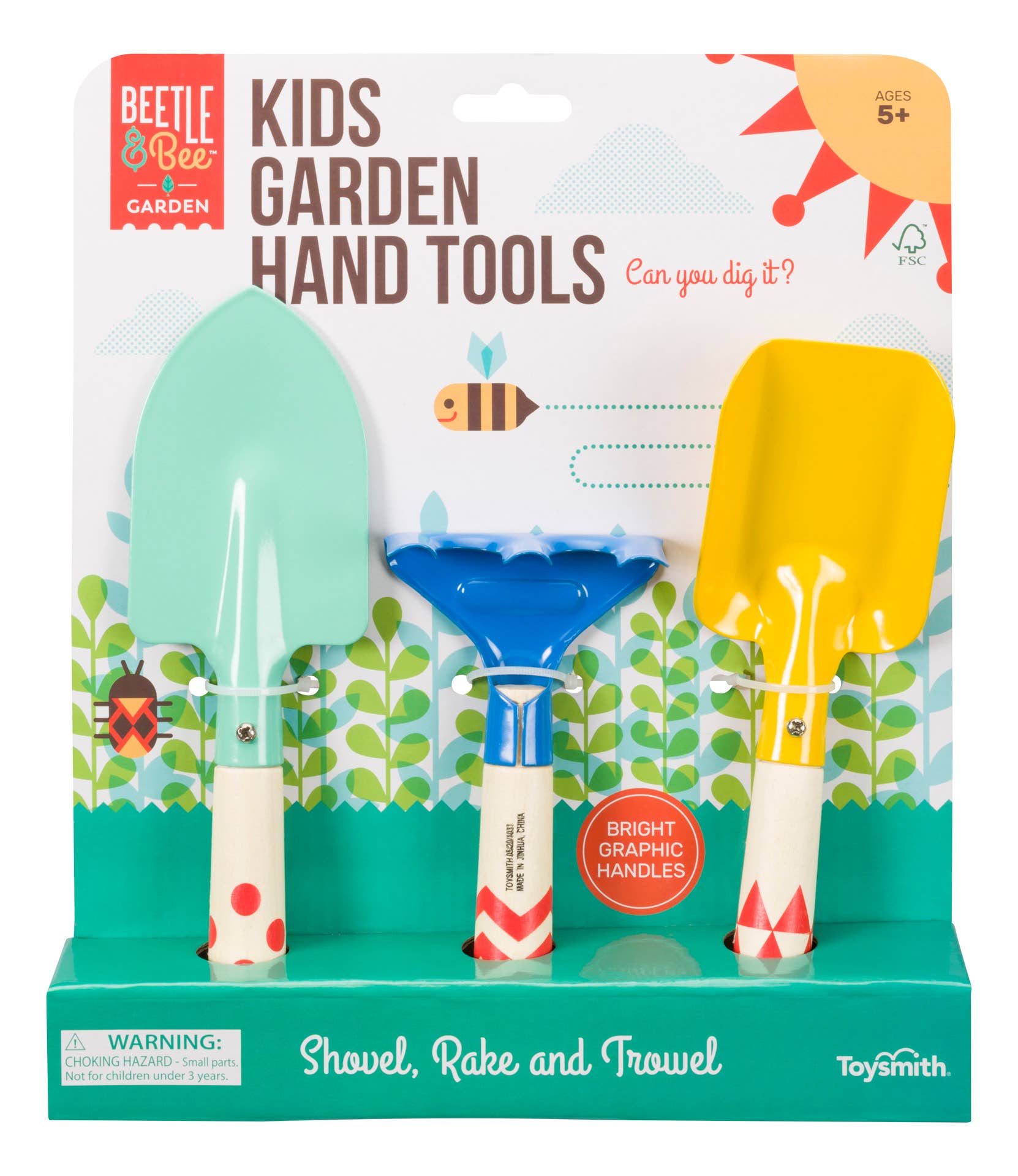 Toysmith - Wholesale Toy Set - Kids - Beetle & Bee Kids Garden Hand Tools