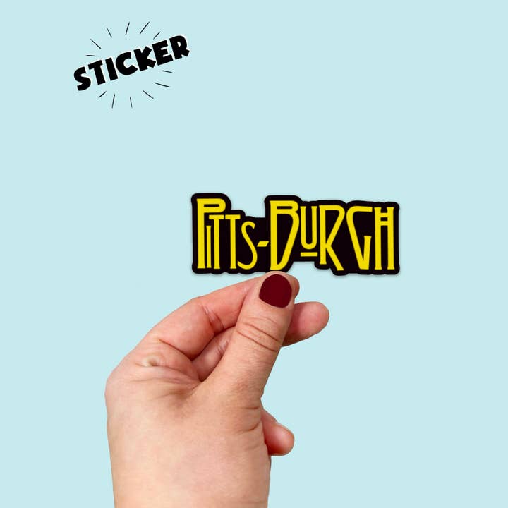 Adesivo impermeabile in vinile ispirato ai Led Zeppelin di Pittsburgh per la vendita all'ingrosso da parte di Songbird Artistry