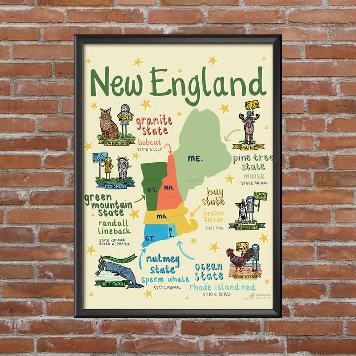 Block21Prints - Wholesale Art Print - New England Nice Human Fine Art Print - East Coast Pride3