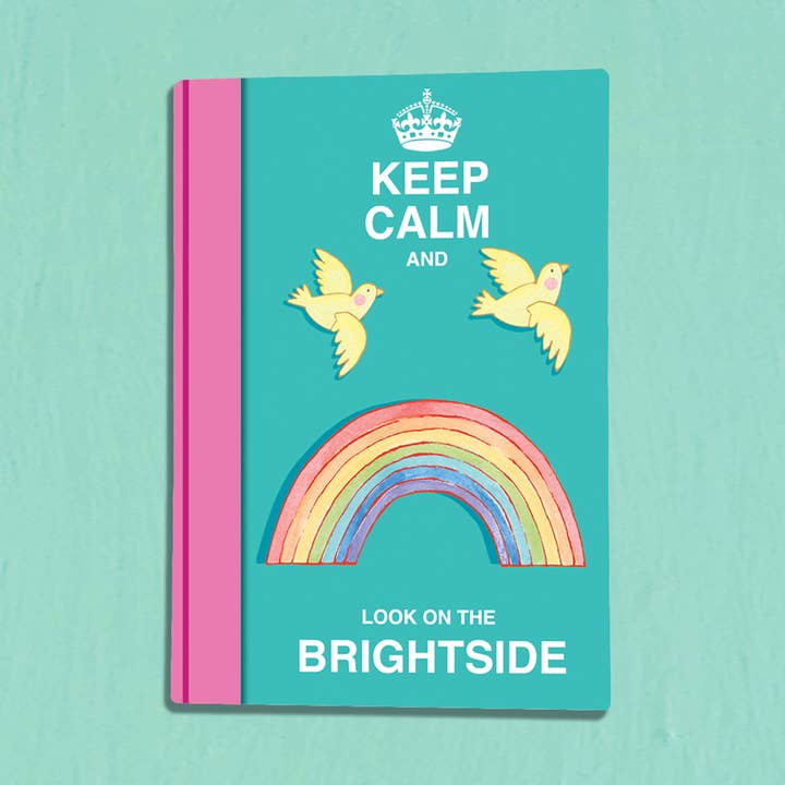 Ensemble de 6 cahiers Keep Calm and Look on the Brightside pour la vente par Siobhan at april rose