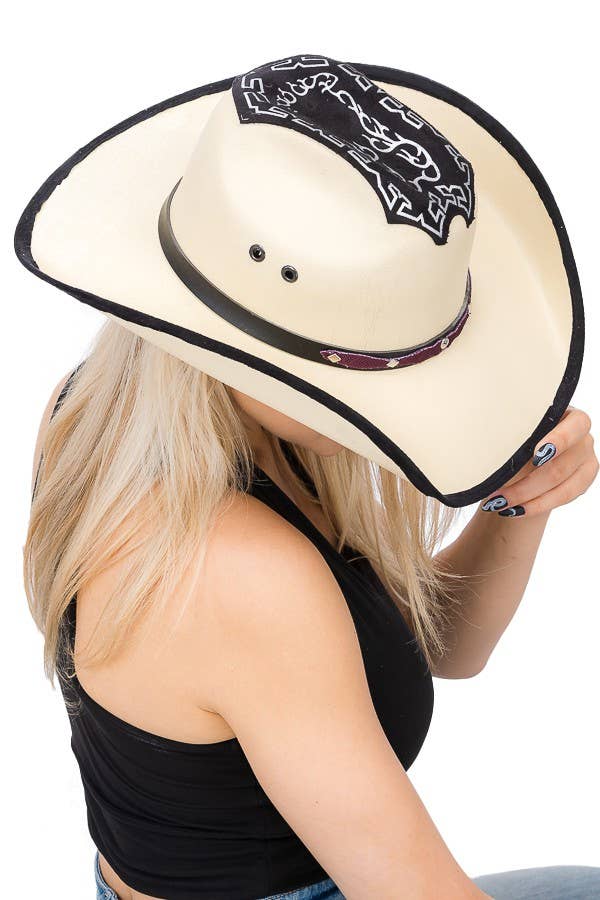 Cap Zone - Wholesale Cowboy Hat - Women's - Embroidered Vaquero Western Cowboy Hat12
