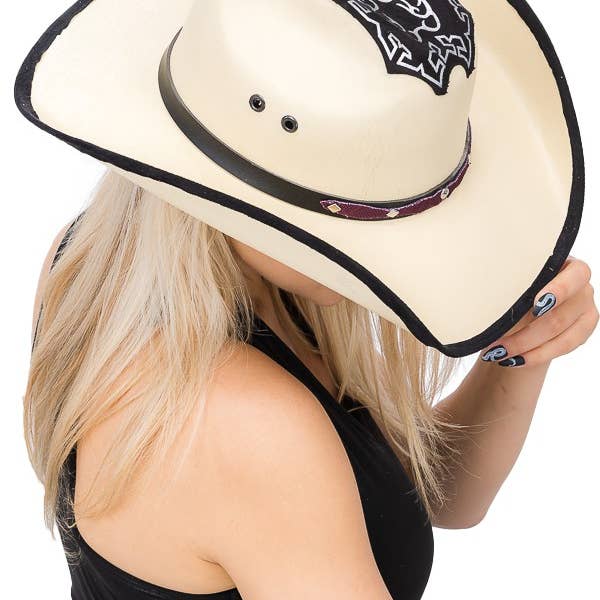 Cap Zone - Wholesale Cowboy Hat - Women's - Embroidered Vaquero Western Cowboy Hat12